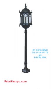 Lampu Hias Taman Model Tunggal GC 2000 B/MS