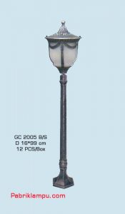 Lampu taman hias model tunggal GC 2005 B/S