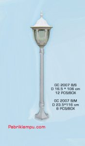 Lampu taman hias murah model tunggal GC 2007 B/S