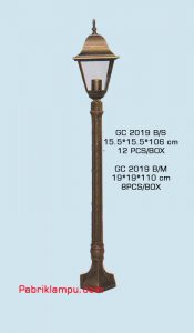 Lampu hias taman model tunggal GC 2019 B/S