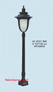 Lampu taman hias model tunggal GC 2031 B/M