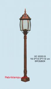 Harga lampu hias taman model tunggal GC 2033 B