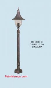 Lampu hias taman model tunggal GC 2038 B