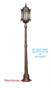 Lampu taman hias model tunggal GC 3000 A/MS