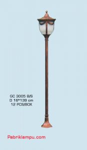 Lampu hias taman model tunggal GC 3005 B/S