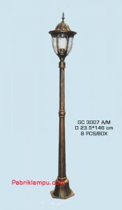 Lampu taman hias model tunggal GC 3007 A/M