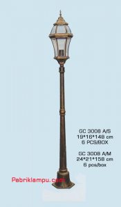 Lampu hias taman model tunggal GC 3008 A/S