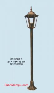 LAmpu hias taman model tunggal GC 3009 B