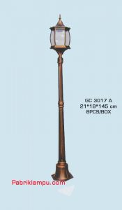 Lampu hias taman model tunggal GC 3017 A