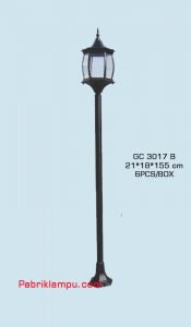 lampu hias taman model tunggal GC 3017 B