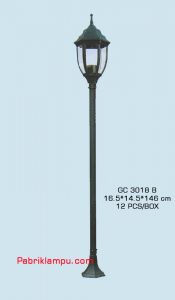 lampu taman hias model tunggal GC 3018 B