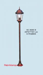 Lampu hias taman model tunggal GC 3020 B