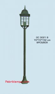 Lampu hias taman model tunggal GC 3021 B
