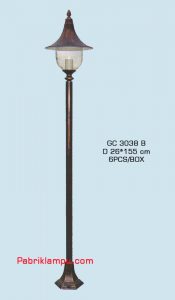 Jual lampu taman hias model tunggal GC 3038 B