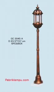 Lampu hias taman model tunggal GC 3045 A