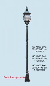 Jual lampu taman hias murah model tunggal GC 4003 L/XL