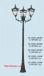 Lampu hias taman model tangan GC 4005 A2/3M