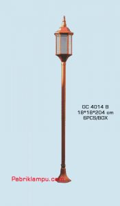 Lampu hias taman model tunggal GC 4014 B