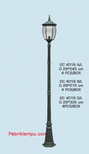 Jual lampu hias taman model tunggal GC 4016 A/L