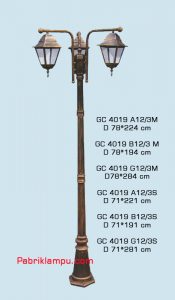Lampu taman hias model tangan GC 4019 A12/3M