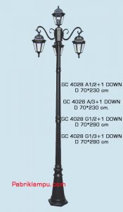 Lampu hias taman model tangan GC 4028 A1/2+1 DOWN