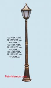 Lampu hias taman model tunggal GC 4047 A/M