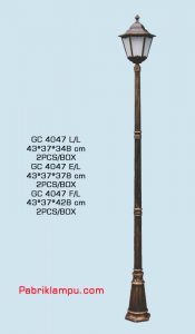 Lampu hias taman model tunggal GC 4047 L/L