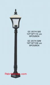 Jual lampu taman hias model tunggal GC 2074 B/S