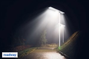 Pengaplikasian lampu atlas all in one di jalan umum 20 watt